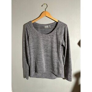 Athleta Charcoal Heather Gray Long Sleeve Pullover